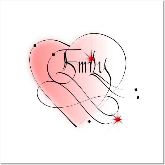 Emily - female name Wall Art by AhMath